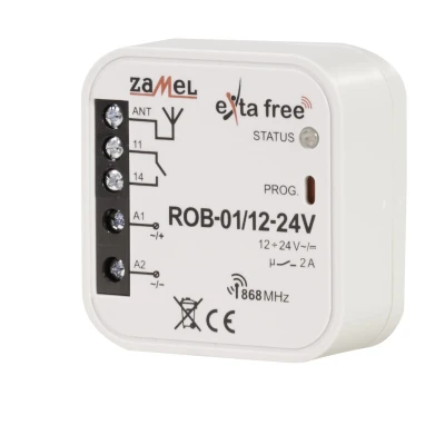 Radiowy odbiornik bramowy ROB-01/12-24V  Zamel 1