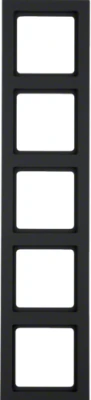 Ramka 5-krotna, antracyt, Q.3, 10156096 - Hager Berker