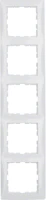 Ramka 5-krotna, bialy, B.Kwadrat 5310158989 - Hager Berker