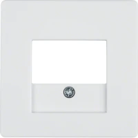 Plytka czolowa do gniazda glośnikowego i gniazda ladowania USB, bialy, Q.x, 10336089 - Hager Berker