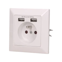 Gniazdo elektryczne z ladowarką USB, OR-AE-13140 - ORNO