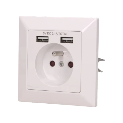 Gniazdo elektryczne z ładowarką USB, OR-AE-13140 - ORNO