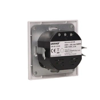 Gniazdo elektryczne z ładowarką USB, OR-AE-13140 - ORNO