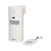 Czujka ruchu z wbudowaną syreną - alarm sterowany pilotem, OR-MA-711 - ORNO