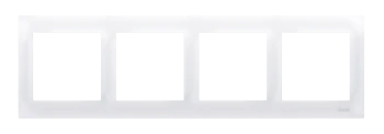 Ramka 4-krotna Premium, biały, Simon 54, DR4/11 - Kontakt-Simon