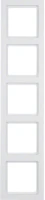 Ramka 5-krotna, bialy, Q.3, 10156099 - Hager Berker