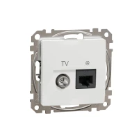 Gniazdo internetowe/TV Białe - Sedna Design&Elements  SDD111469T 