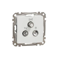 Gniazdo  R/TV/SAT białe, Sedna Design&Elements SDD111481 