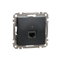 Gniazdo internetowe RJ45 5e Antracyt, Sedna Design&Elements  SDD114451 