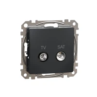 Gniazdo TV/SAT antracyt, Sedna Design&Elements SDD114471S 