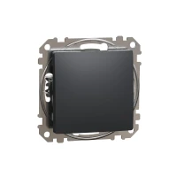 Łącznik pojedynczy Czarny Antracyt, Sedna Design&Elements SDD114101