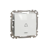 Przycisk "Dzwonek' z podświetleniem Biały, Sedna Design&Elements SDD111131L