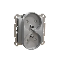 Gniazdo podwójne Srebrne, Sedna Design SDD113275