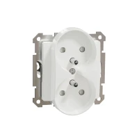 Gniazdo podwójne Białe, Sedna Design SDD111275