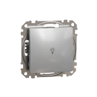 Przycisk "Światło" Srebrny, Sedna Design&Elements SDD113132