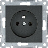 Gniazdo 2P+Z, czarne, WL1023- Lumina