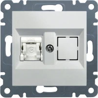 Gniazdo komputerowe pojedyncze RJ45 kat.5e UTP, bialy, lumina, WL2110 - Hager
