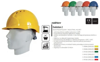Hełm przemysłowy PERFECT, czerwony, S-78106 - STALCO 2