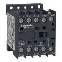 Stycznik mocy TeSys K AC3 12A 3P 1NO cewka 24VAC zaciski skrzynkowe, LC1K1210B7 - Schneider