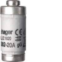 Wkladka bezpiecznikowa 20A D01 gG 400VAC, LE1820 - Hager