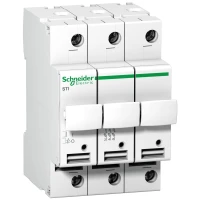 Rozlącznik bezpiecznikowy cylindryczny 3P 10x38mm STI, A9N150656 - Schneider