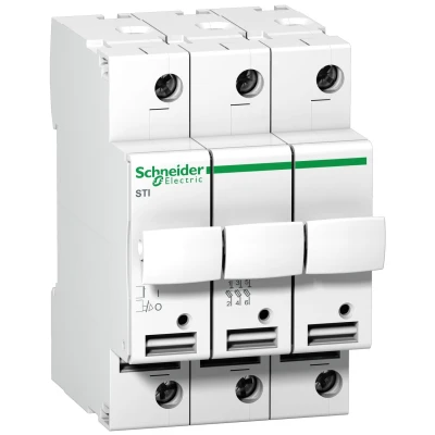 Rozłącznik bezpiecznikowy cylindryczny 3P 10x38mm STI, A9N150656 - Schneider