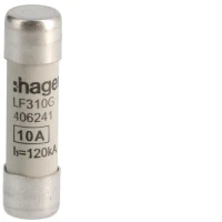 Wkladka bezpiecznikowa 10A 10x38mm gG 500VAC, LF310G - Hager