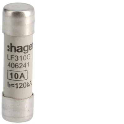 Wkładka bezpiecznikowa 10A 10x38mm gG 500VAC, LF310G - Hager