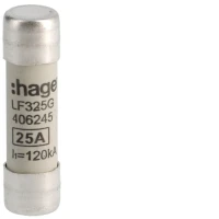 Wkladka bezpiecznikowa 25A 10x38mm gG 500VAC, LF325G - Hager