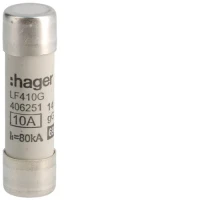 Wkladka bezpiecznikowa 10A 14x51mm gG 500VAC, LF410G - Hager