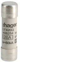 Wkladka bezpiecznikowa 20A 14x51mm gG 500VAC, LF420G - Hager