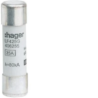 Wkladka bezpiecznikowa 25A 14x51mm gG 500VAC, LF425G - Hager