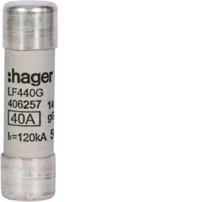 Wkładka bezpiecznikowa 40A 14x51mm aM 500VAC, LF440G - Hager