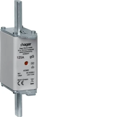 Wkładka bezpiecznikowa 125A NH1C gG 500VAC, LNH1125M - Hager