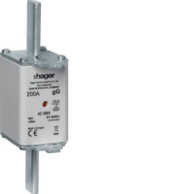 Wkładka bezpiecznikowa 200A NH1C gG 500VAC, LNH2200M - Hager