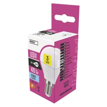 Żarówka LED Classic mini globe 5W E14 zimna biel ZQ1222 - EMOS