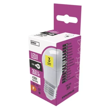 Żarówka LED Classic mini globe 4,1W E27 neutralna biel ZQ1111 - EMOS