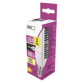 Żarówka LED Classic candle 7,3W E14 ciepła biel, ZQ3230 - Emos