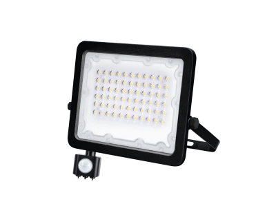 Naświetlacz LED GALAXI 50W Czujka ruchu Czarny 6000K, LFL251S - Lumax
