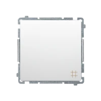 Łącznik krzyżowy, bialy, Simon Basic, BMW7.01/11 - Kontakt-Simon