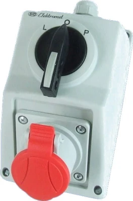Zestaw instalacyjny z rozłącznikiem L-0-P, gniazdo 16A/400V, 5P, C16-48N, 971609 - Elektromet