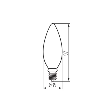 Żarówka XLED C35 6W E14 810LM Barwa ciepła, 29622 - Kanlux