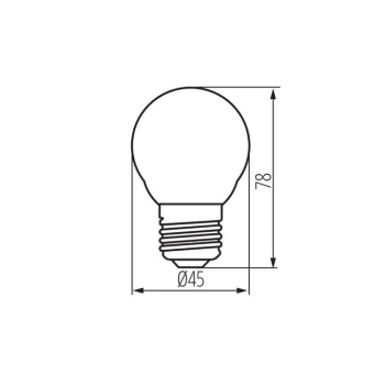 Żarówka XLED G45 6W E27 810LM Barwa neutralna, 29633 - Kanlux