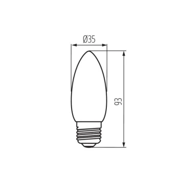 Żarówka XLED C35 6W E27 230V 810LM Barwa neutralna, 29647 - Kanlux