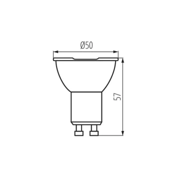 Żarówka IQ-LEDDIM 7W GU10 575LM Barwa neutralna, 35247 - Kanlux