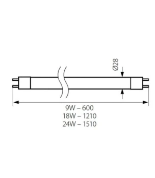 Świetlówka LED T8 GLASSV3 9W-NW 1260LM Barwa neutralna, 26062 - Kanlux