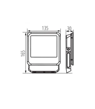 Naświetlacz IQ-LED FL 20W 2300LM 4000K NW, 33881 - Kanlux