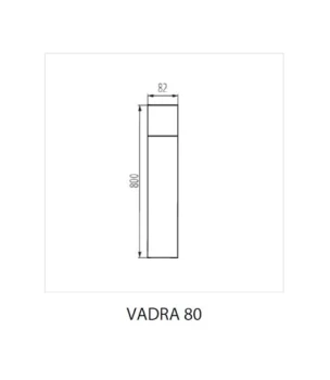 Oprawa ogrodowa VADRA 80 IP44 E27, 29013 - Kanlux