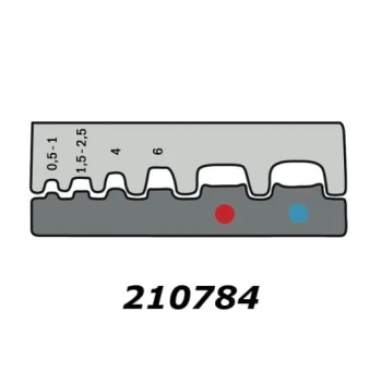 Matryca do końcówek oczkowych i tulejkowych, 210784/E - Haupa