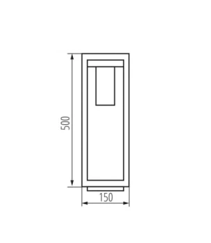Oprawa elewacyjna VIMO 50 BR IP44, 34985 - Kanlux